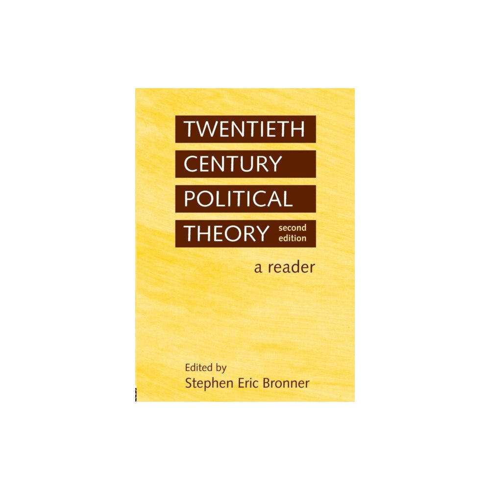 Taylor & francis ltd Twentieth Century Political Theory (häftad, eng)