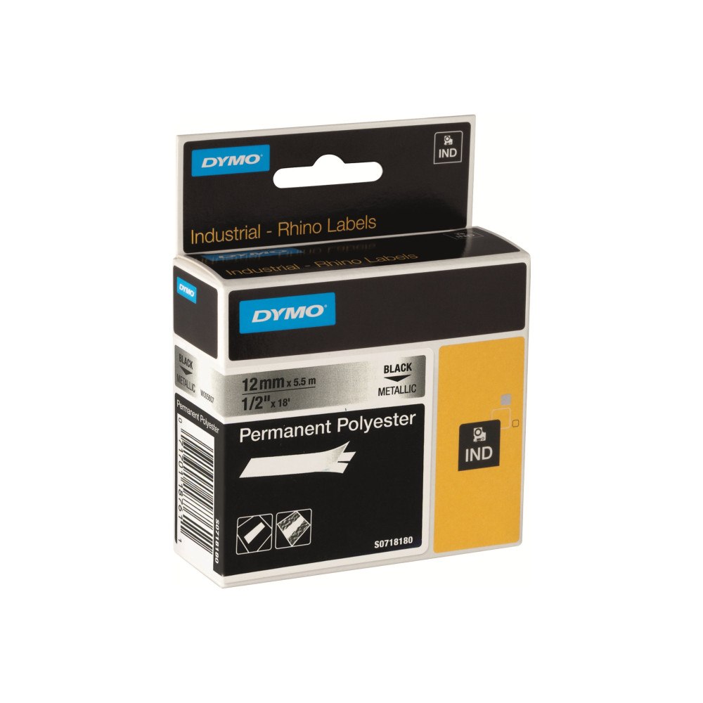 Newell Rubbermaid DYMO RhinoPRO Permanent Polyester - tejp - 1 kassett(er) - Rulle (2,4 cm x 5,5 m)