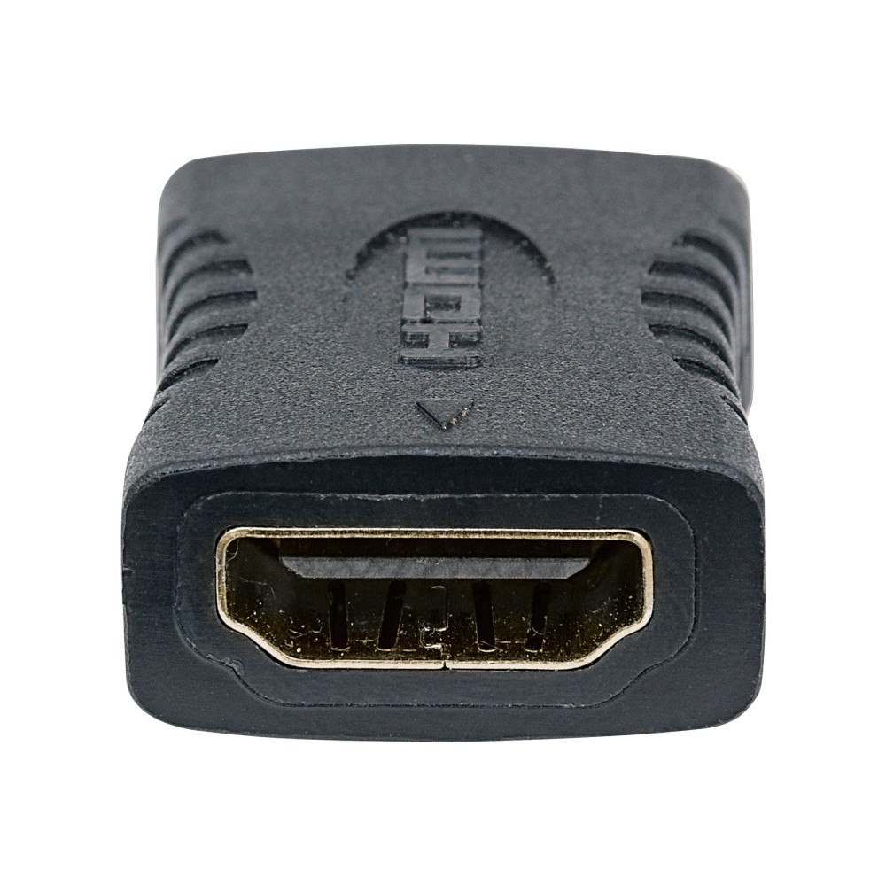 Manhattan Manhattan HDMI Coupler, 4K@60Hz (Premium High Speed), Female to Female, Straight Connection, Black, Ultra HD 4k x 2k, Fu...