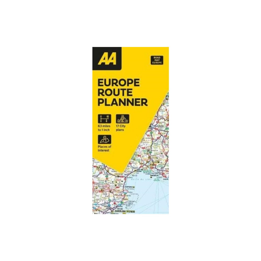 AA Publishing AA European Route Planner Map