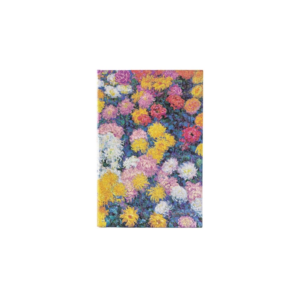 paperblanks Monet’s Chrysanthemums Midi Lined Hardback Journal (Elastic Band Closure) (inbunden, eng)