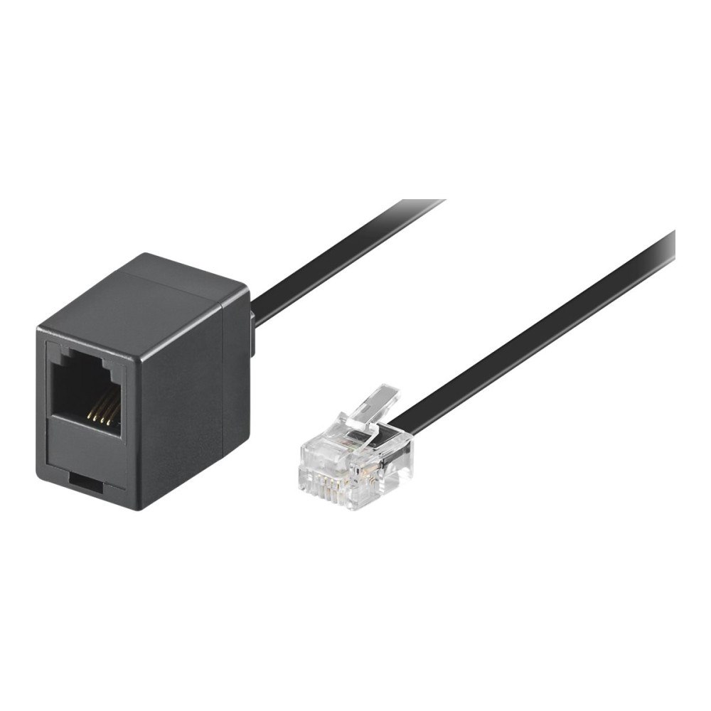 Goobay goobay telefonförlängningskabel - 3 m - svart