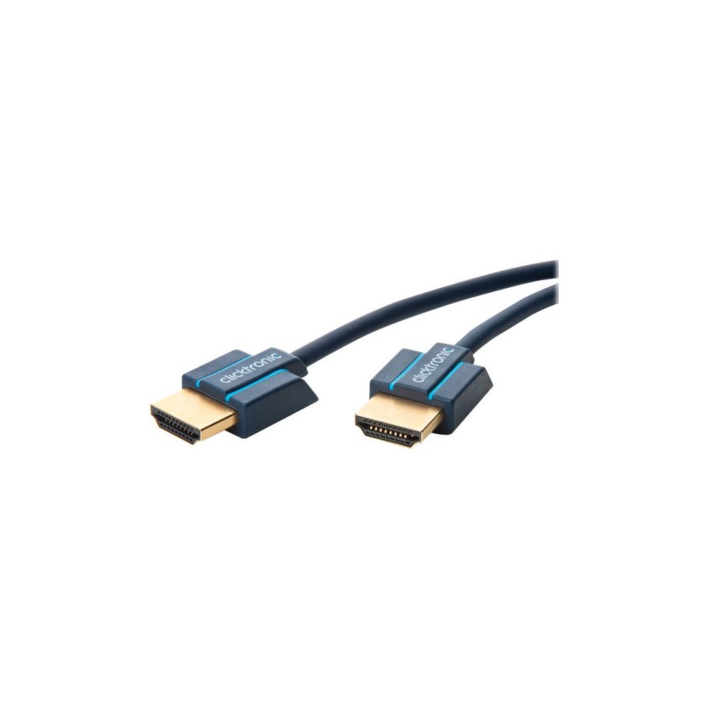 ClickTronic ClickTronic Ultraslim High Speed HDMI cable with Ethernet - HDMI-kabel med Ethernet - 1.5 m