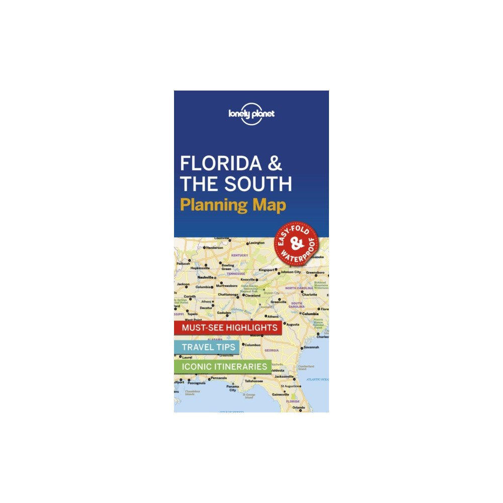 Lonely Planet Global Limited Lonely Planet Florida & the South Planning Map