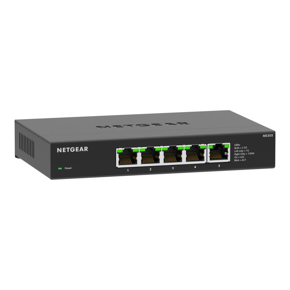 Netgear NETGEAR MS305 - switch - multi-gigabit - 5 portar - ohanterad