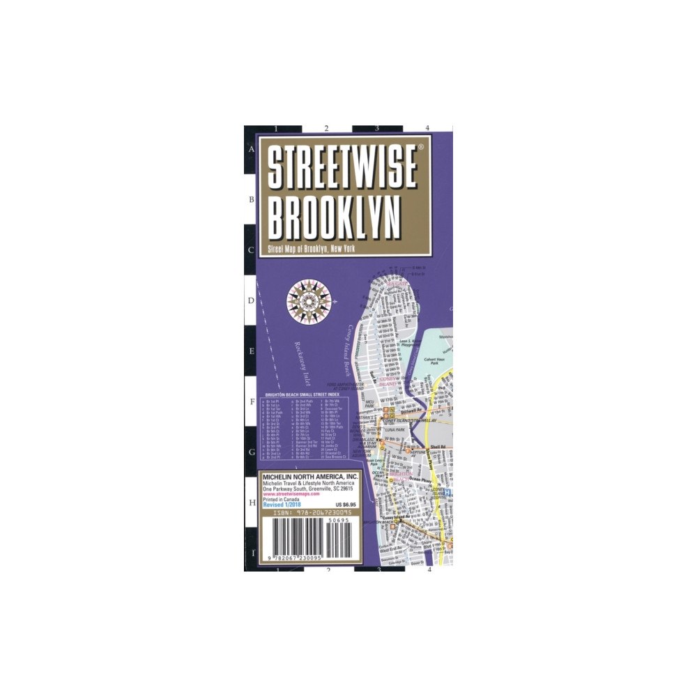 Michelin Editions Des Voyages Streetwise Brooklyn Map - Laminated City Center Street Map of Brooklyn, New York