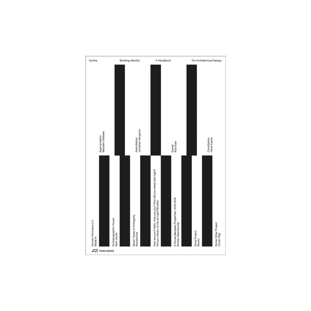 Park Books CARTHA – Building Identity (inbunden, eng)