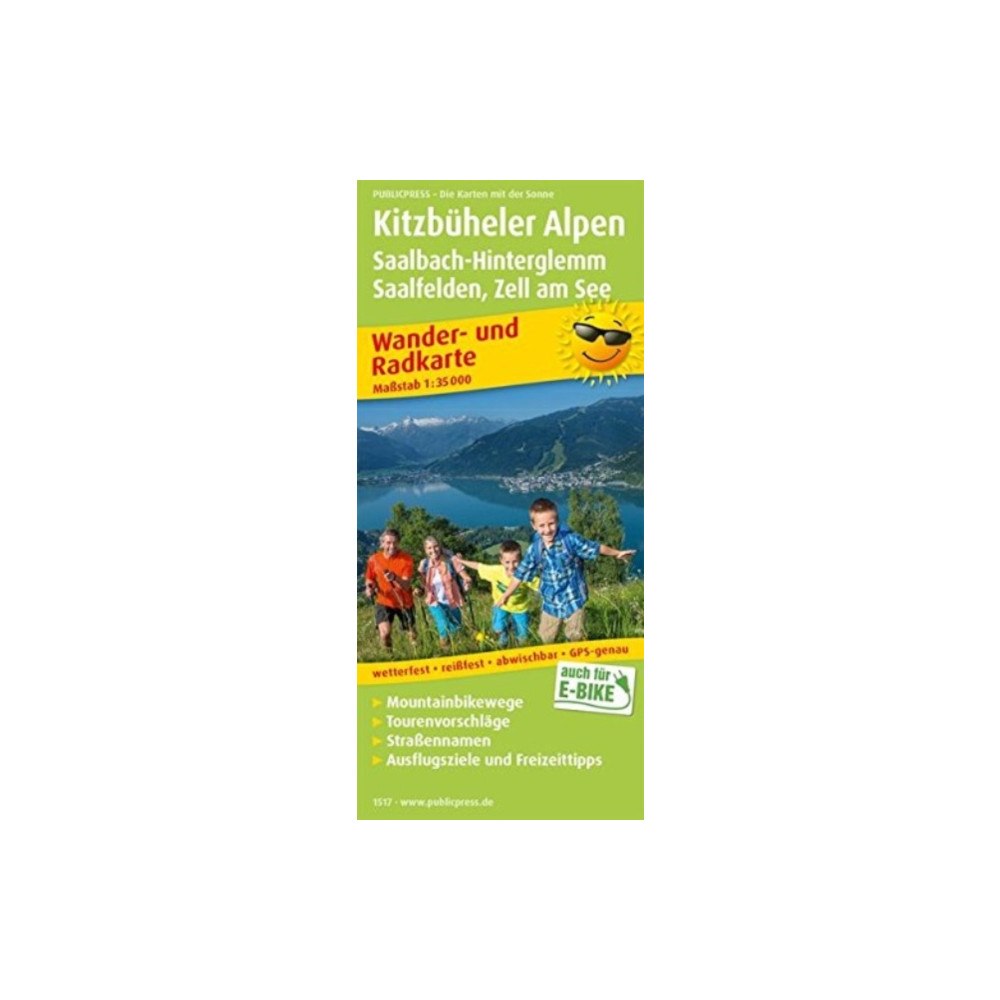 Freytag-Berndt Kitzbuhel Alps, Saalbach-Hinterglemm, hiking and cycling map 1:35,000