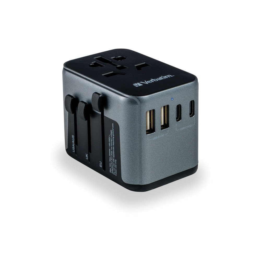 VERBATIM Verbatim UTA-03 strömadapter - USB, 24 pin USB-C - 30 Watt