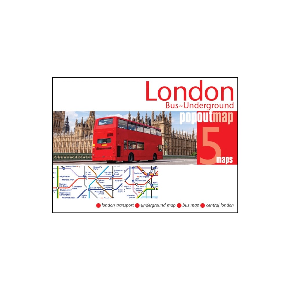 Heartwood Publishing London Bus and Underground PopOut Map