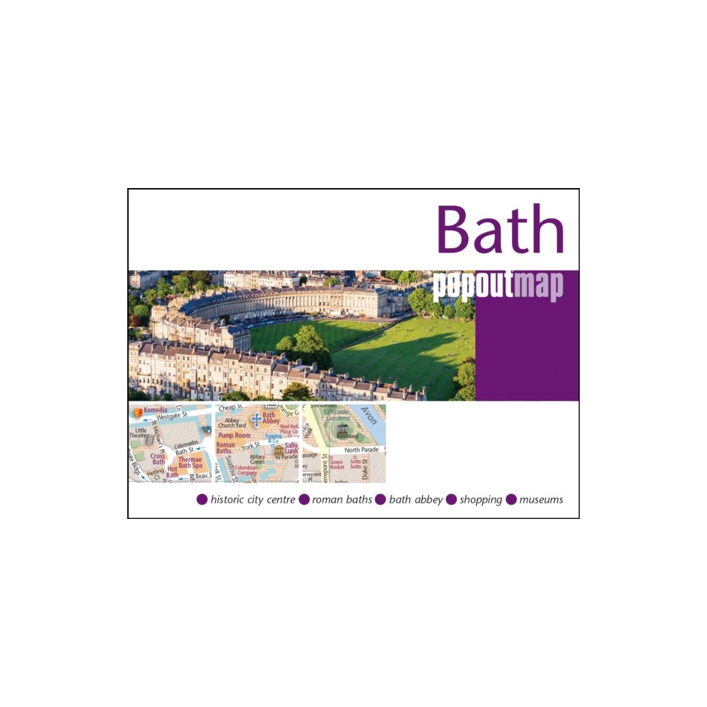 Heartwood Publishing Bath PopOut Map - pocket size, pop up map of Bath city centre