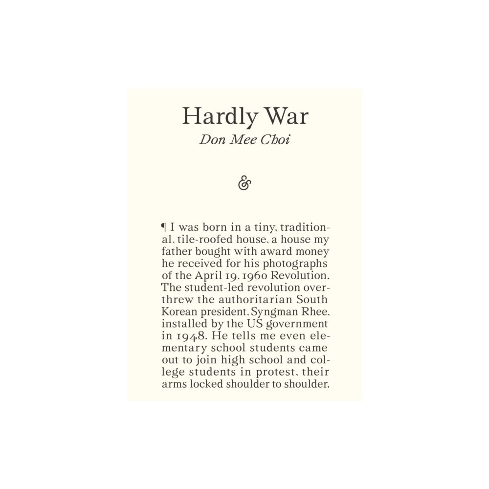 And Other Stories Hardly War (häftad, eng)