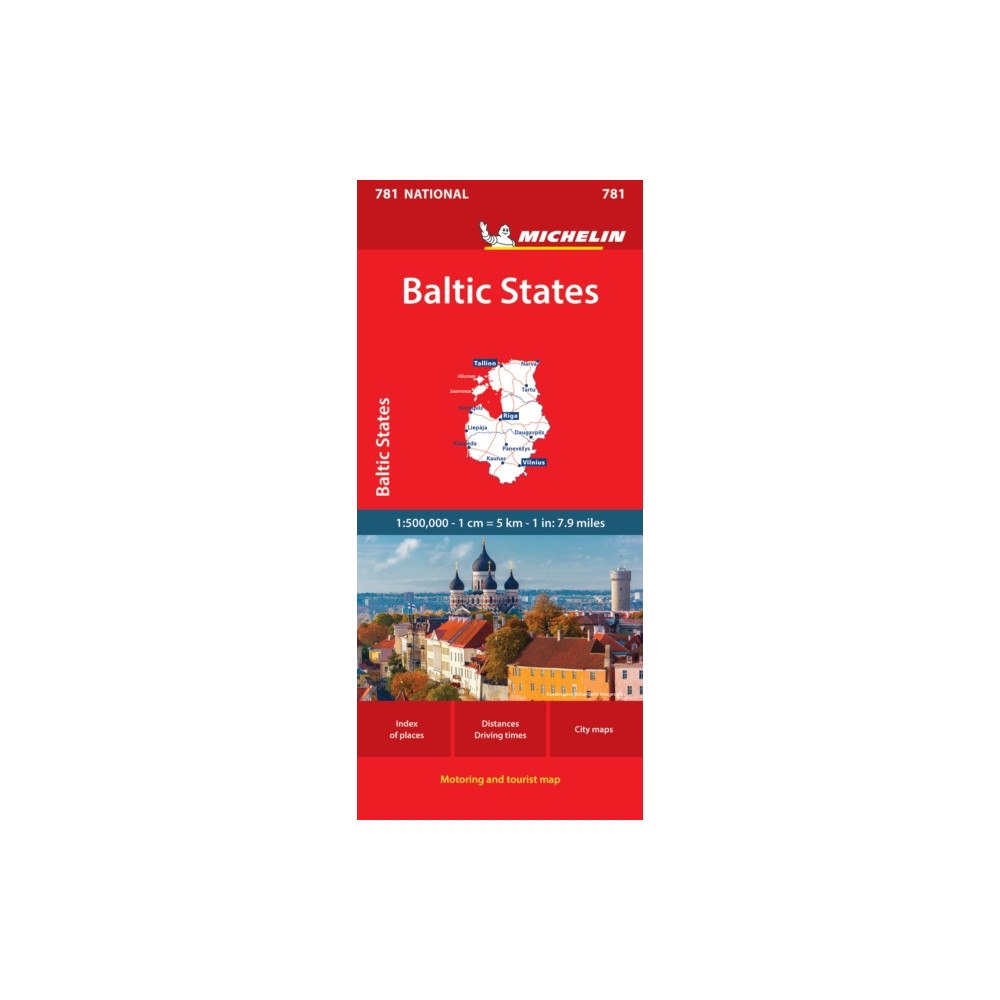 Michelin Editions Des Voyages Baltic States - Michelin National Map 781