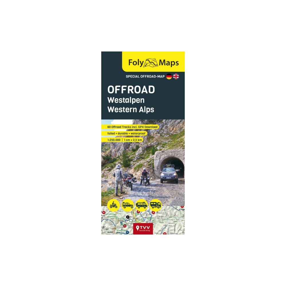 TVV Touristik-Verlag GmbH FolyMaps OFFROAD Western Alps 1:250,000