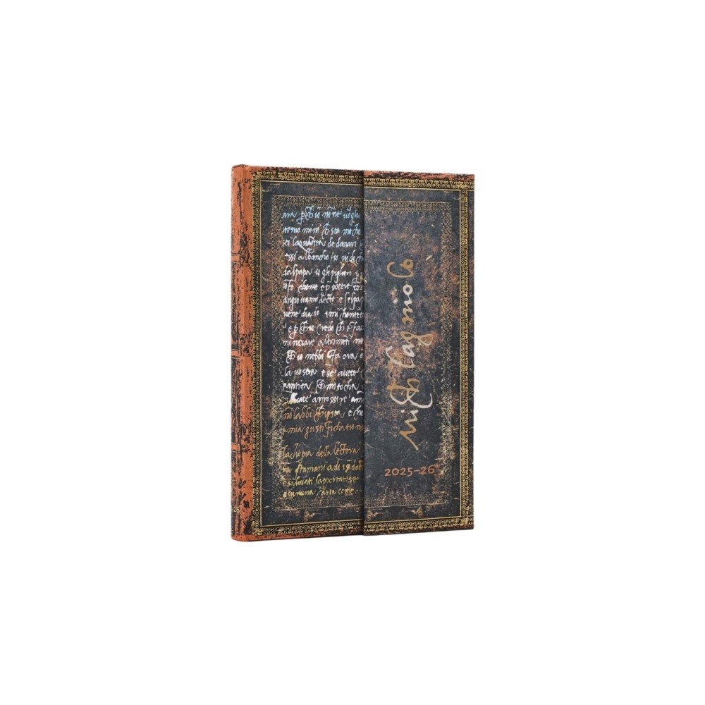 Little, Brown Book Group 2026 Michelangelo Handwriting (Embellished Manuscripts Collection) Mini 18-month Horizontal Hardcover Flexi Dayplanner 2...