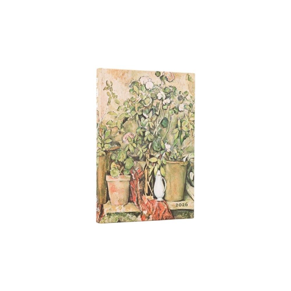Little, Brown Book Group 2026 Cezanne's Terracotta Pots and Flowers Mini 12-month Verso Hardcover Flexi Dayplanner 2026 (Elastic Band Closure) (i...