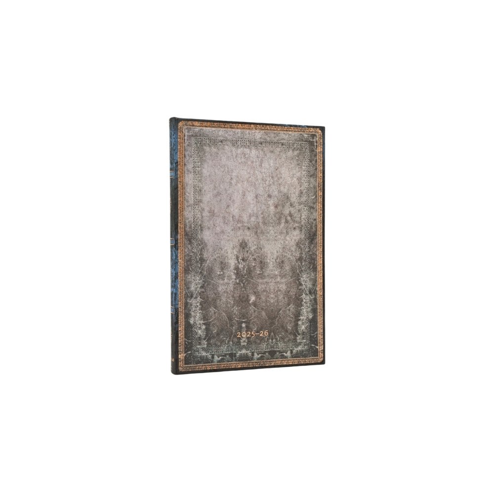 Little, Brown Book Group 2026 Dove Grey (Old Leather Collection) Maxi 18-month Vertical Hardcover Flexi Dayplanner 2025-2026 (Elastic Band Closur...