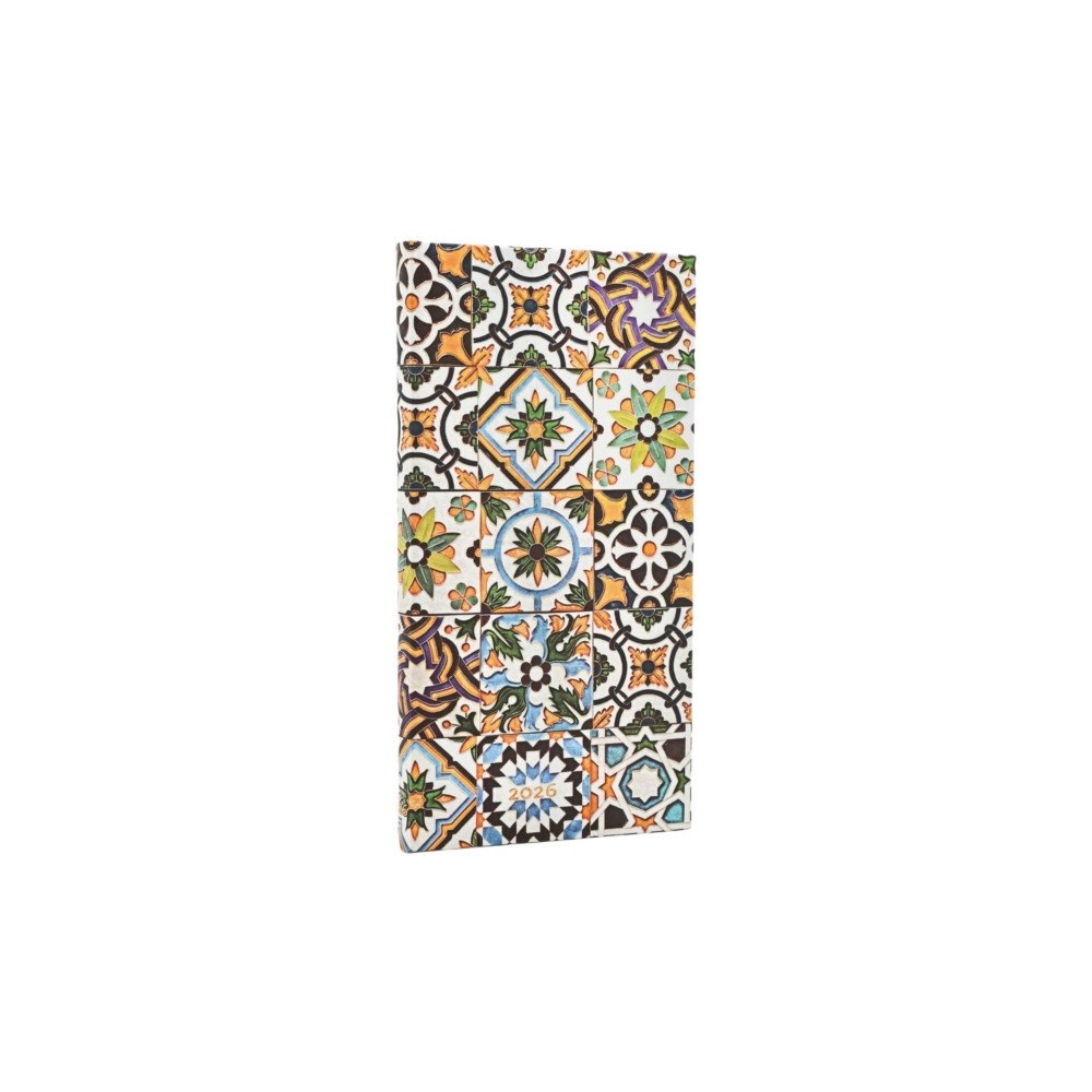 Little, Brown Book Group 2026 Porto (Portuguese Tiles) Slim 12-month Horizontal Hardcover Flexi Dayplanner 2026 (Elastic Band Closure) (inbunden,...
