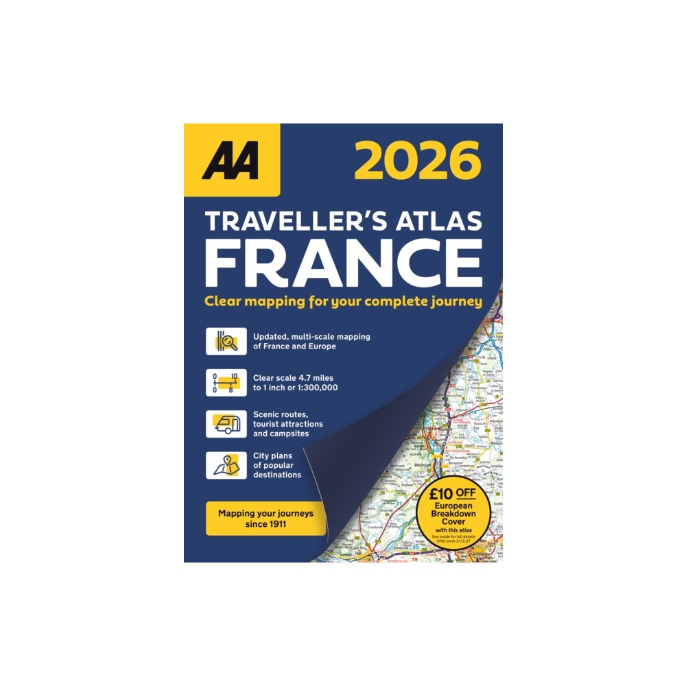 AA Publishing AA Traveller’s Atlas France 2026 (häftad, eng)