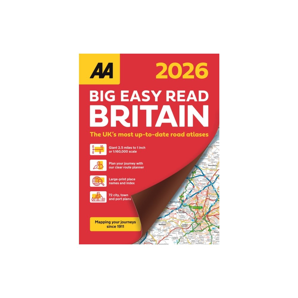 AA Publishing AA Big Easy Read Atlas Britain 2026 (häftad, eng)