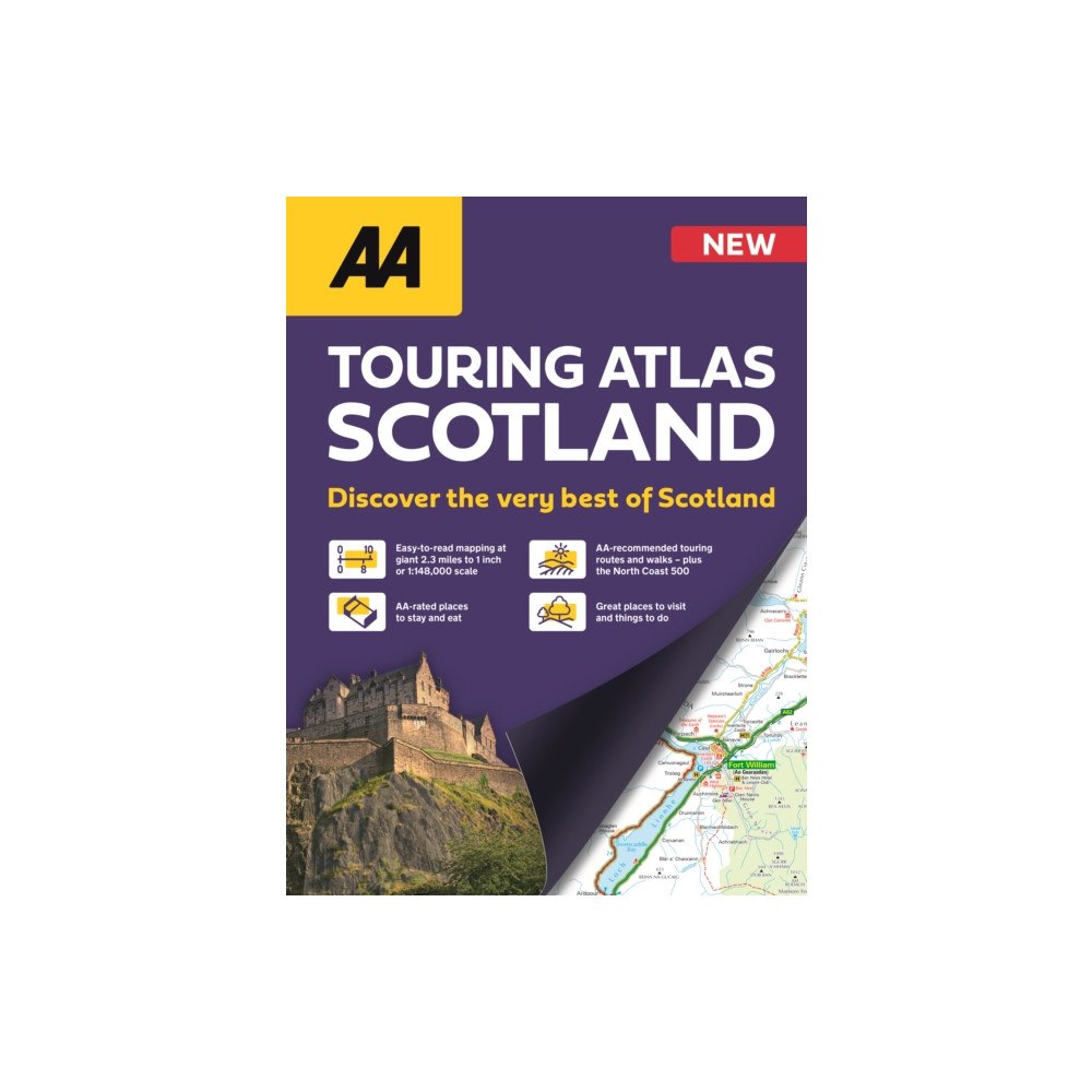 AA Publishing AA Touring Atlas Scotland (bok, spiral, eng)