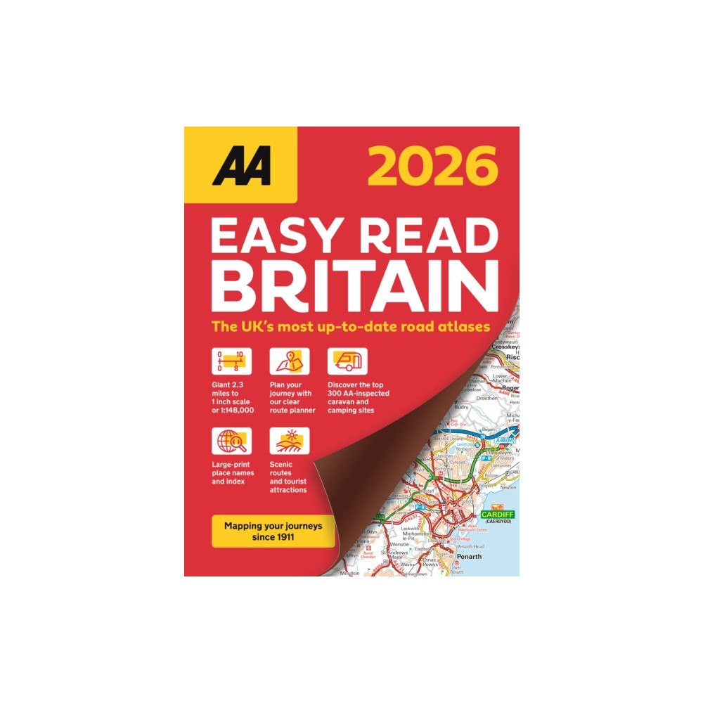 AA Publishing AA Easy Read Atlas Britain 2026 (bok, spiral, eng)