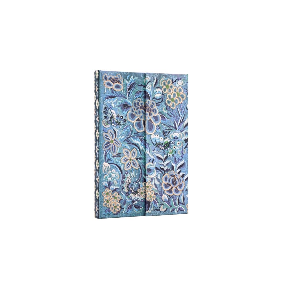 paperblanks Blue Willow (Celebrate Hanfu) Mini Unlined Hardcover Journal (Wrap Closure) (inbunden, eng)