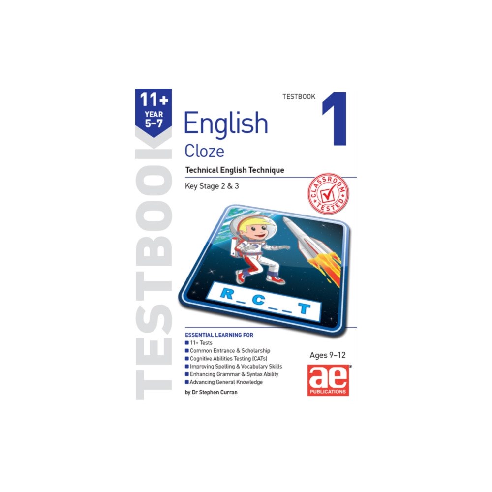 Accelerated Education Publications Ltd 11+ English Year 5-7 Cloze Testbook 1 (häftad, eng)