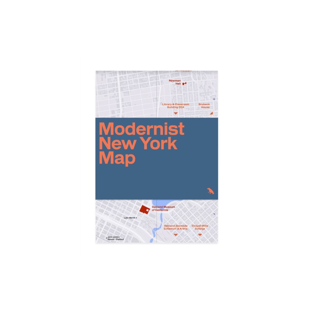 Blue Crow Media Modernist New York Map