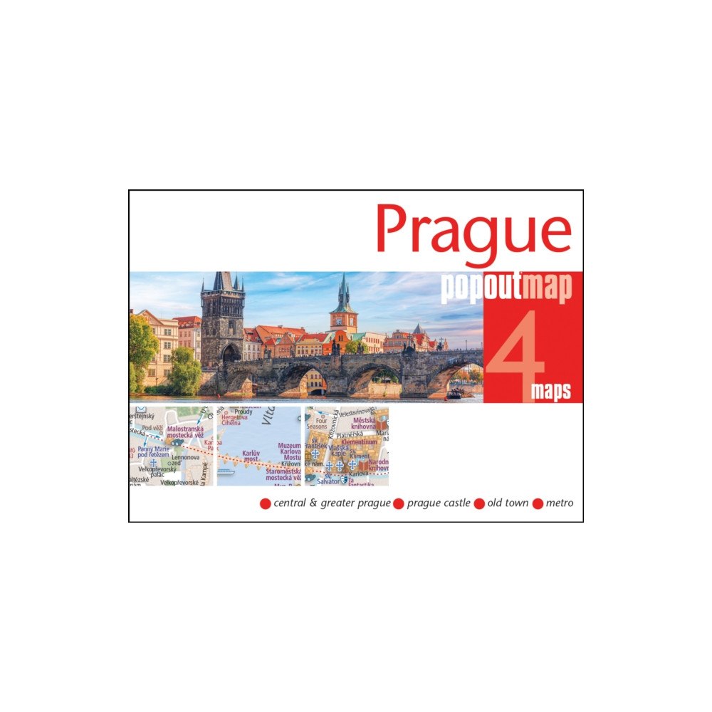 Heartwood Publishing Prague PopOut Map - pocket size, pop up map of Prague city centre