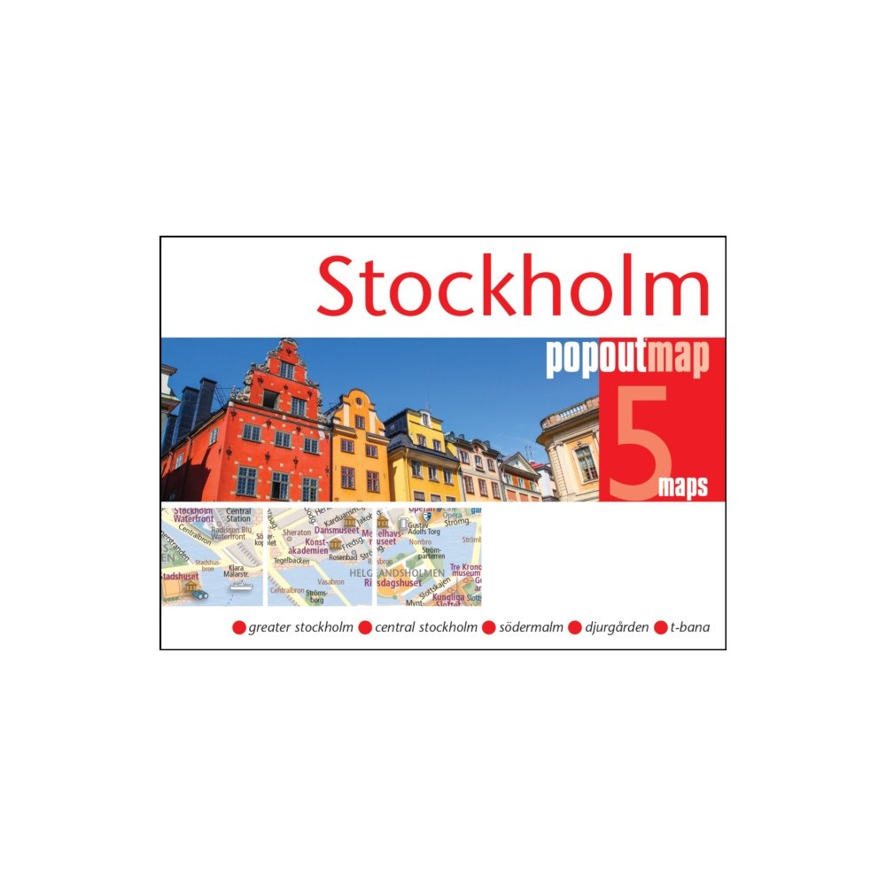 Heartwood Publishing Stockholm PopOut Map - pocket-size, pop up map of Stockholm city centre