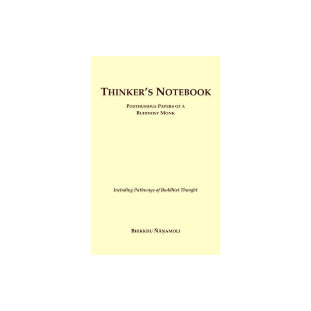 Buddhist Publication Society,Sri Lanka Thinker's Notebook (häftad, eng)