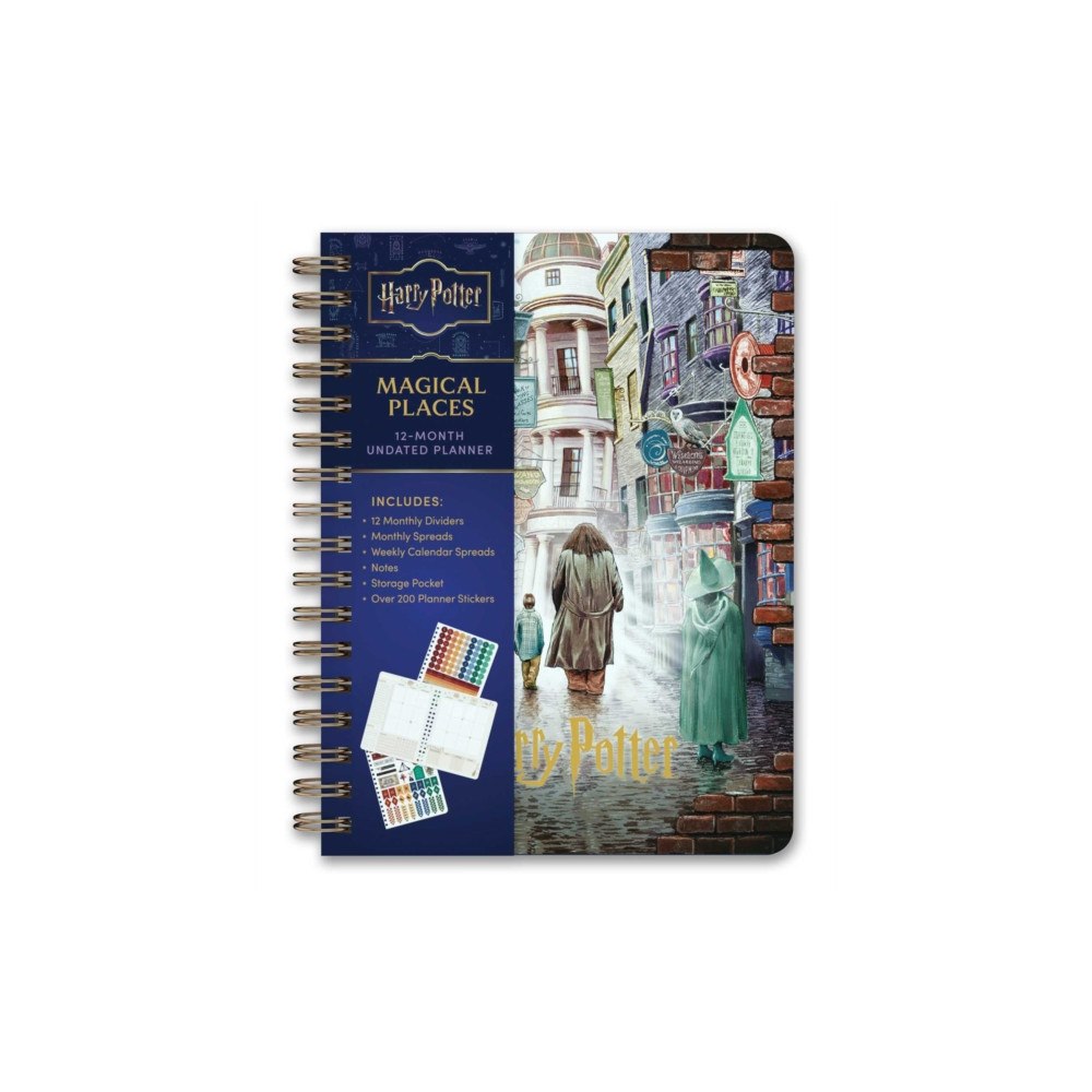 Insight Editions Harry Potter: Magical Places 12-Month Undated Planner (bok, spiral, eng)