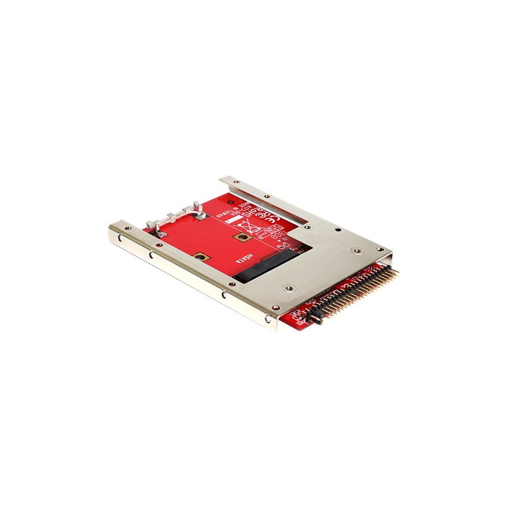DeLOCK Delock Converter IDE 44 Pin > mSATA with 2.5″ Frame - kontrollerkort - mSATA - ATA