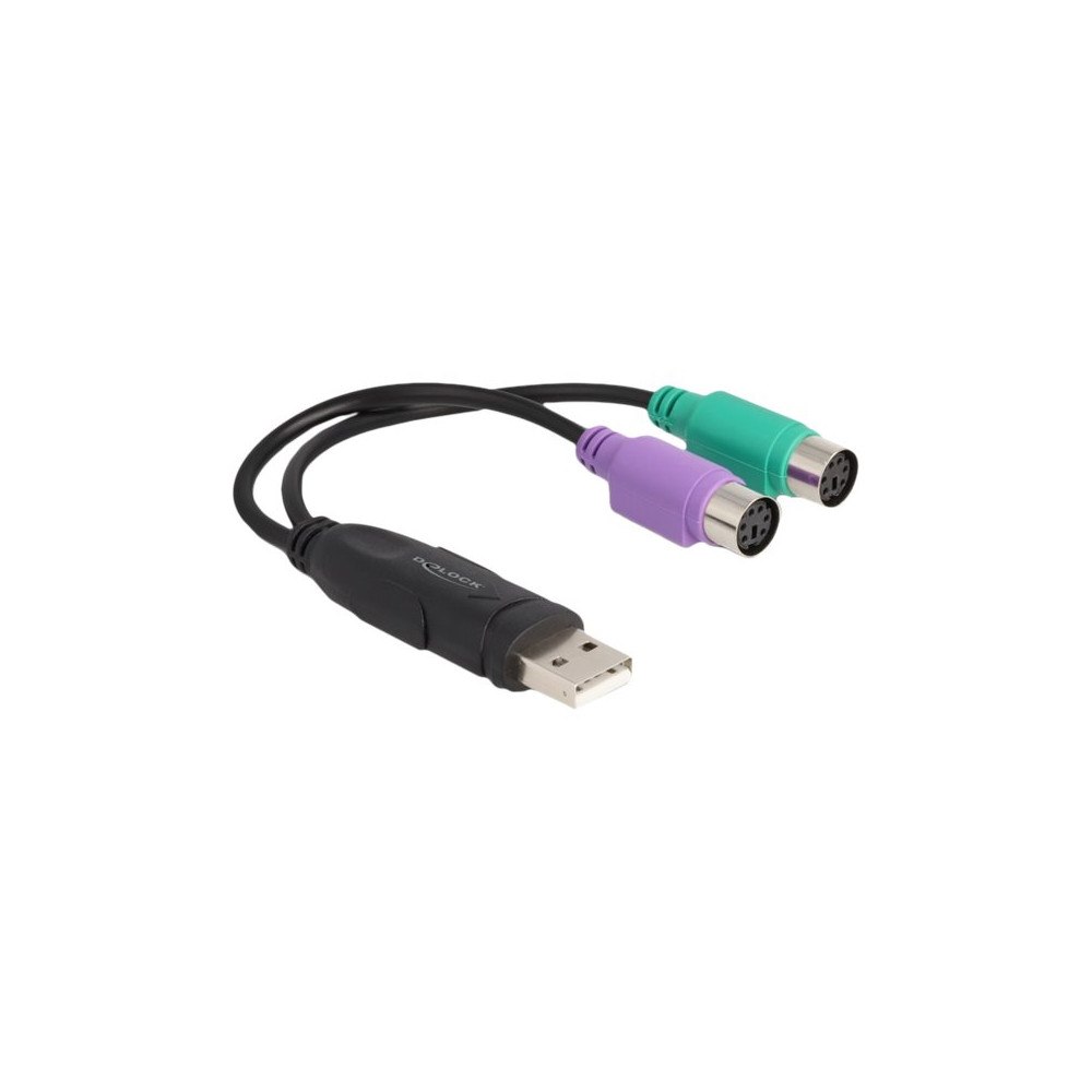 DeLOCK Delock - USB-adapter - USB till PS/2 - 17 cm