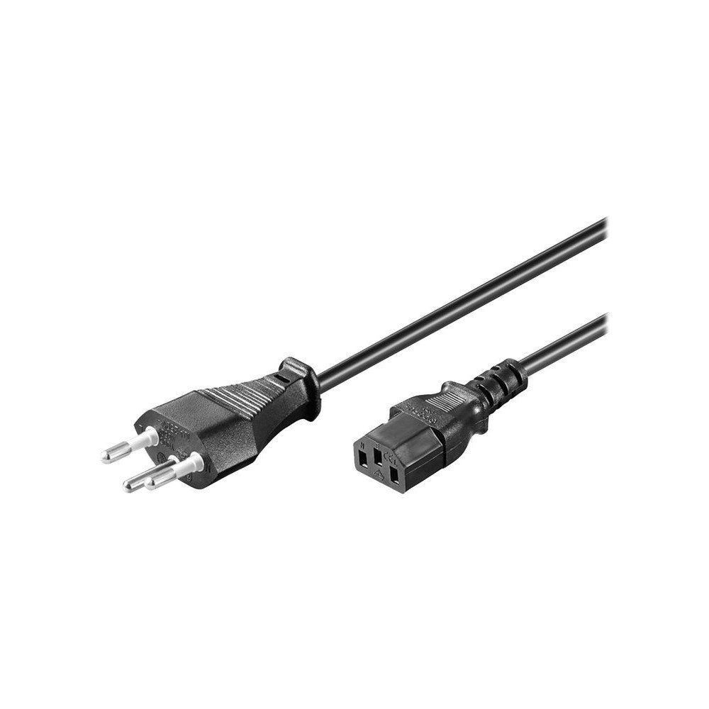 Goobay goobay NK 122 S-200 - strömkabel - IEC 60906-1 till power IEC 60320 C13 - 2 m