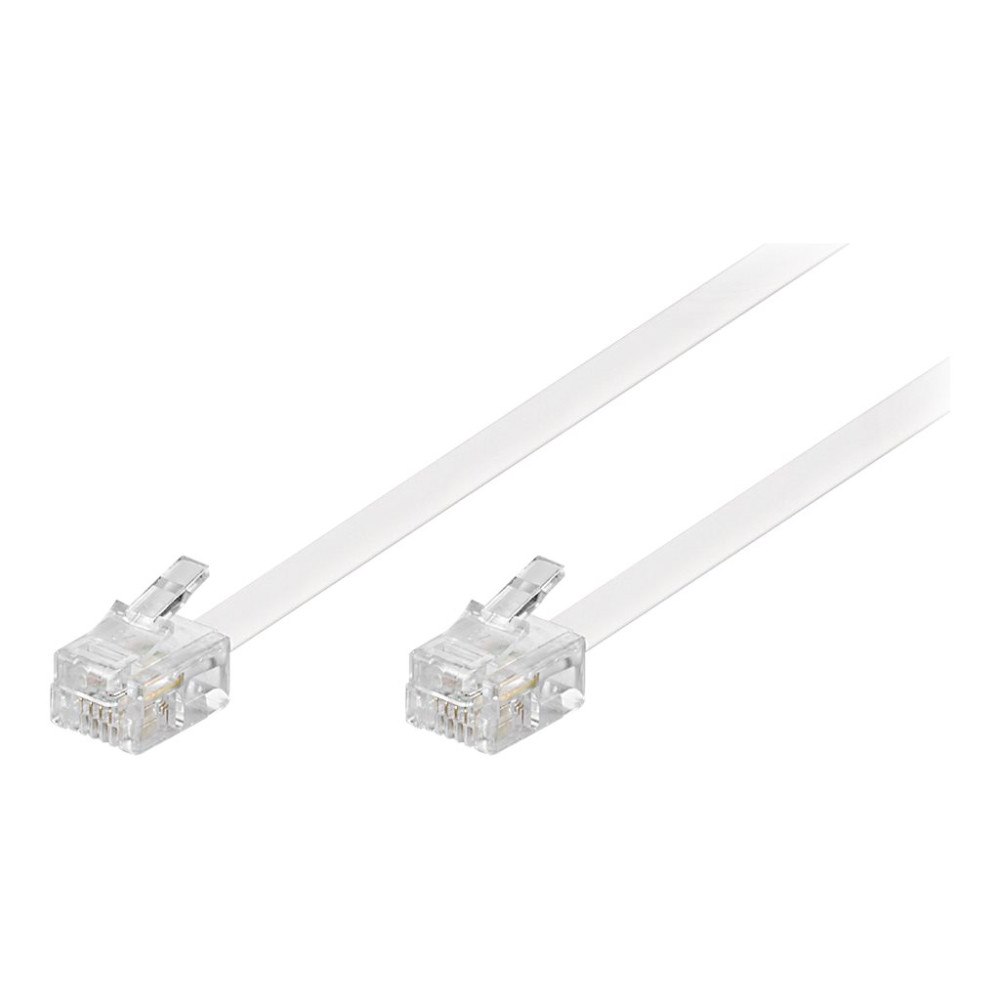Goobay goobay telefonkabel - 15 m - vit