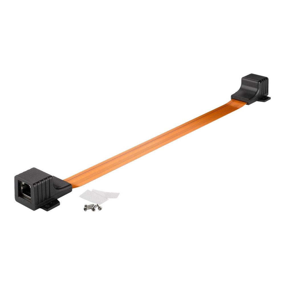 Goobay goobay Ultra-slim RJ45 window feed-through - nätverkskabel - 30 cm