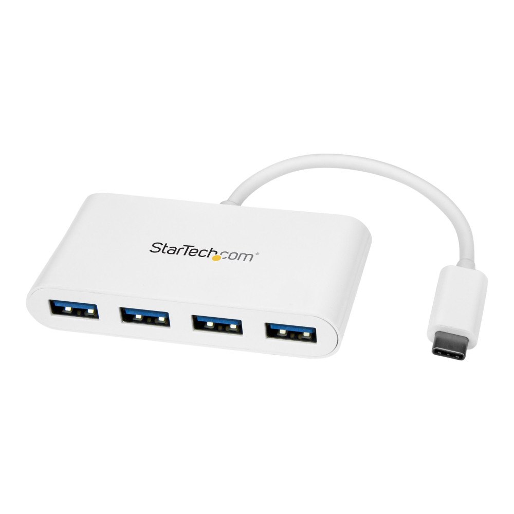 StarTech.com Startech USB C-hubb med 4 portar tillsammans med 4x USB A-portar (USB 3.0 SuperSpeed 5 Gbit/s) - Bussdriven via USB - Bä...