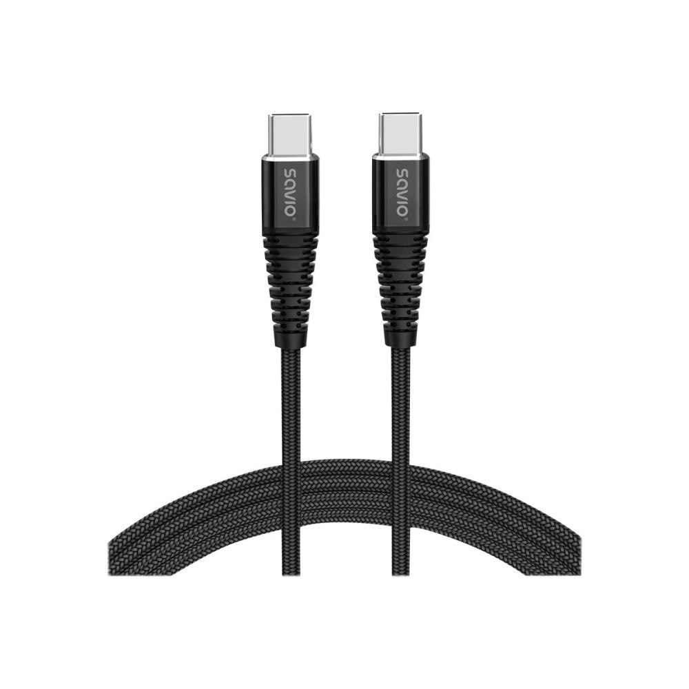 SAVIO SAVIO - USB typ C-kabel - USB-C till USB-C - 1 m