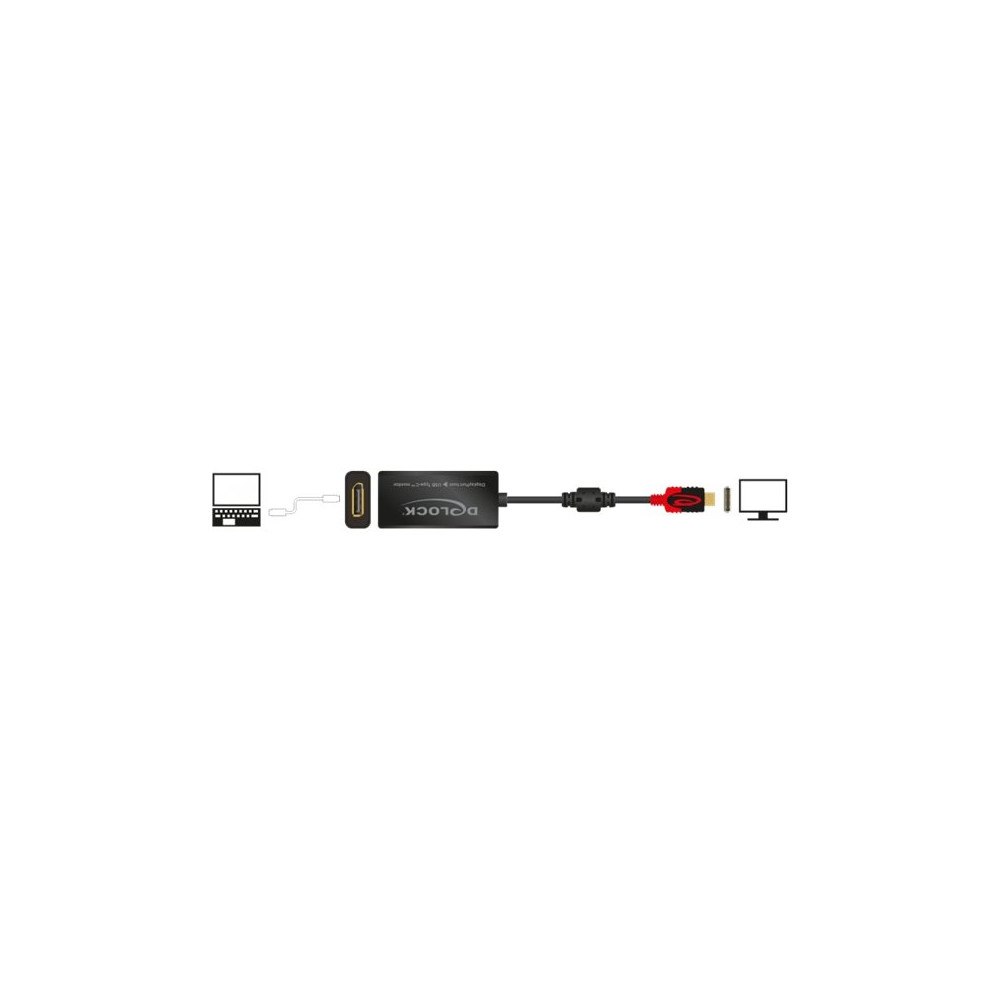 DeLOCK Delock - Thunderbolt-adapter - USB-C till DisplayPort - 20 cm