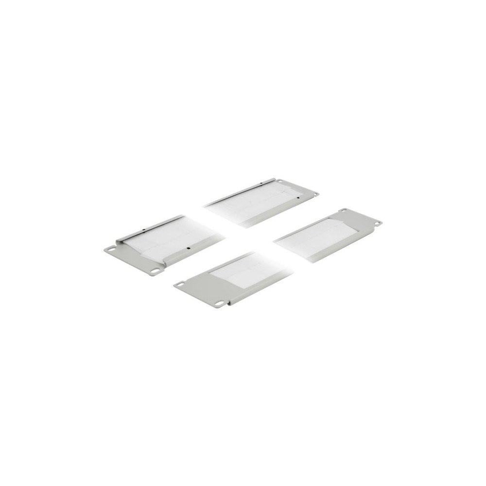 DeLOCK Delock kabelhanteringspanel med borste för rack - 2U - 19"