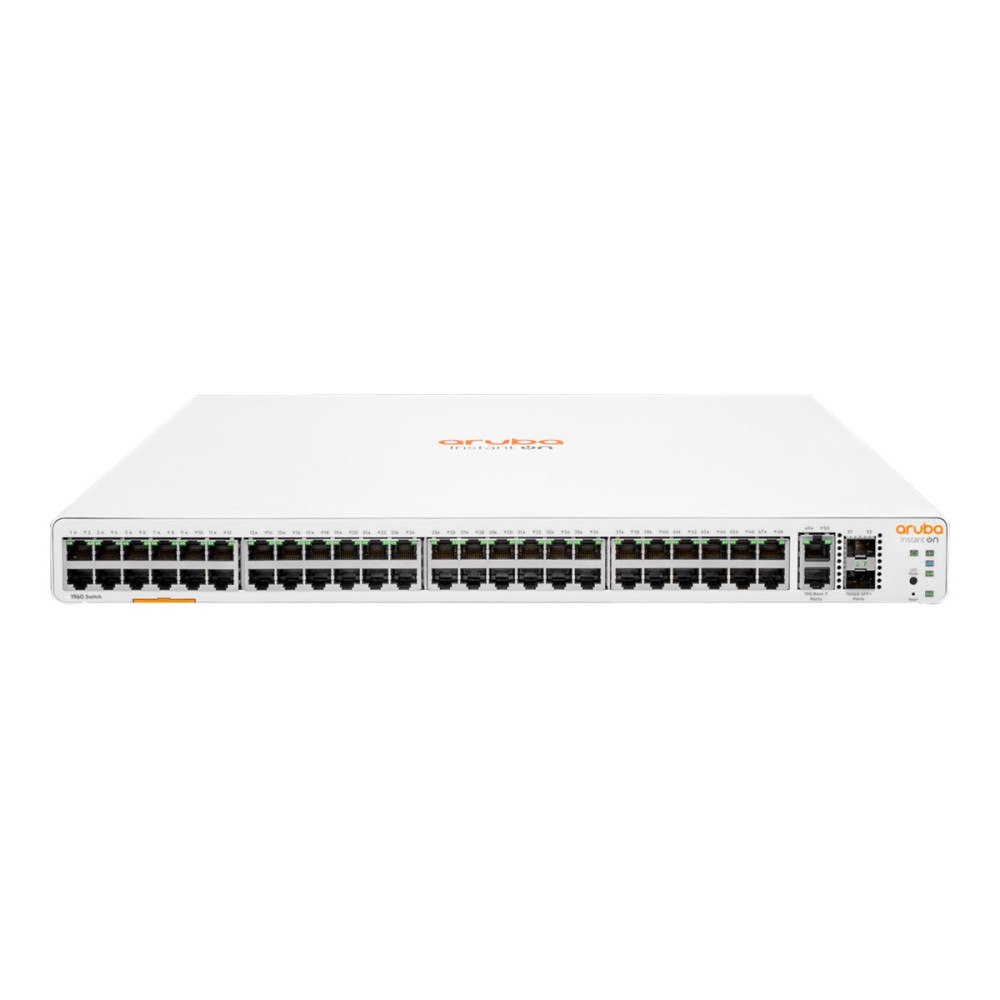Hewlett Packard Enterprise HPE Networking Instant On 1960 48G 2XGT 2SFP+ Switch - switch - 48 portar - smart - rackmonterbar