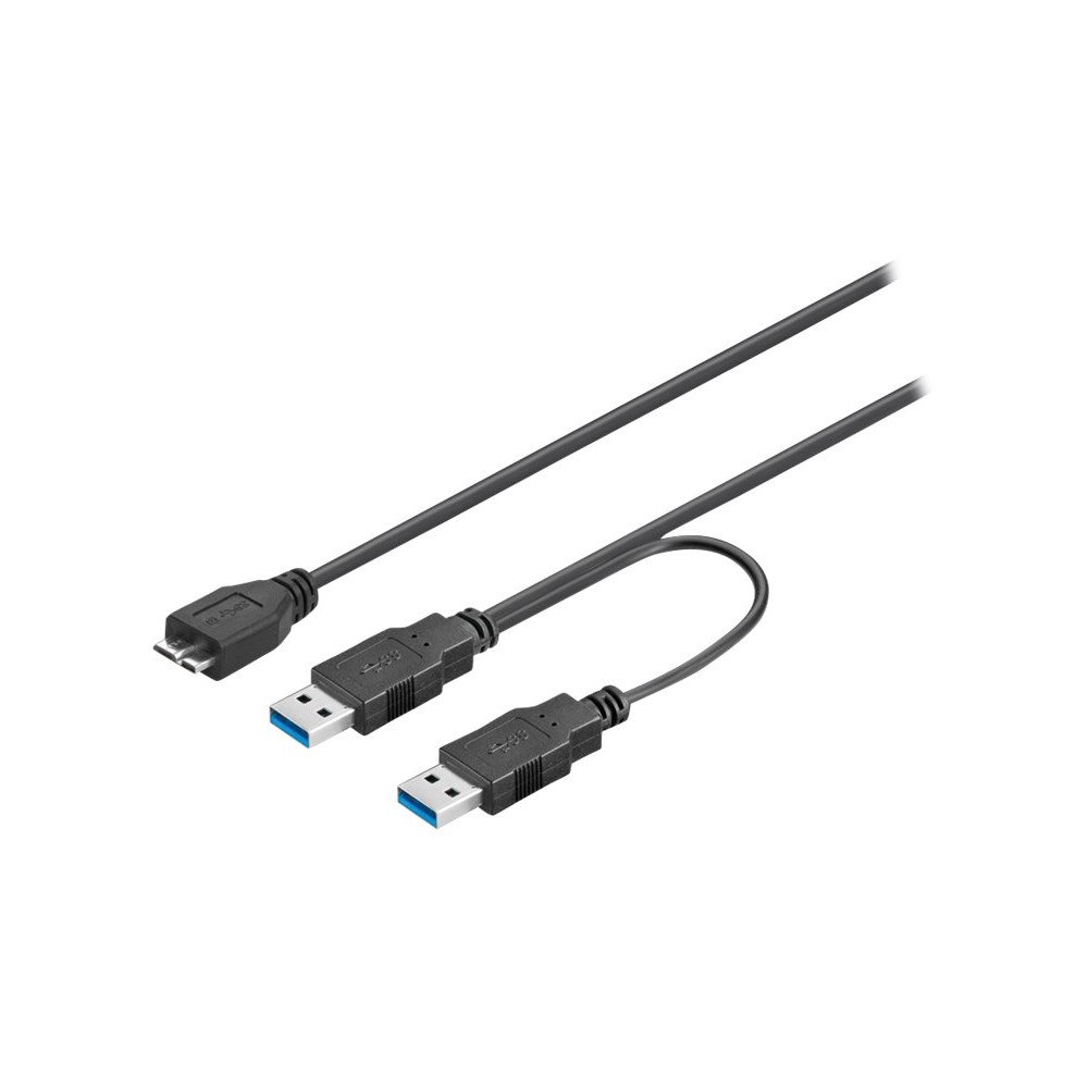 Goobay goobay Dual Power - USB-kabel - Micro-USB typ B till USB typ A - 30 cm