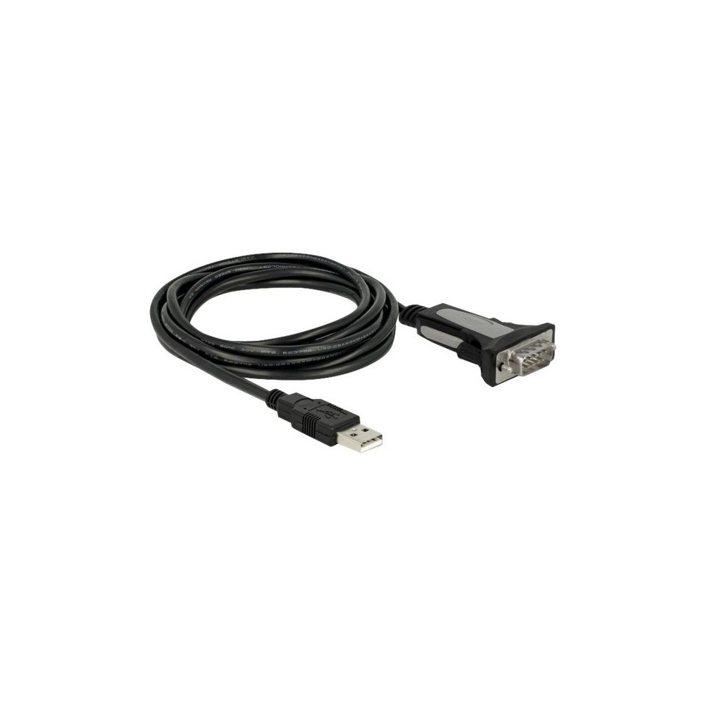 DeLOCK Delock Adapter USB Type-A to 1 x serial RS-232 DB9 - USB / seriell kabel - USB till DB-9 - 3 m