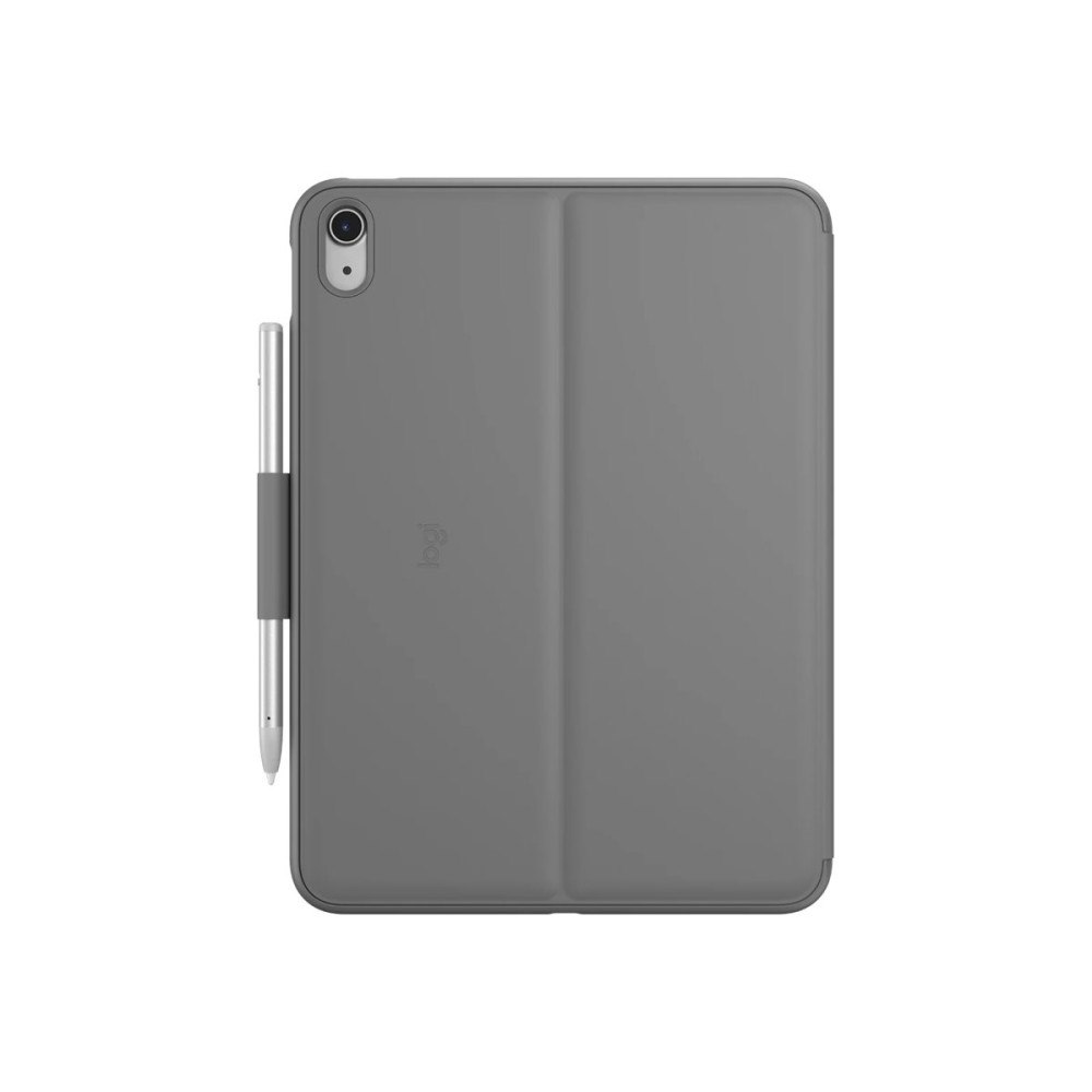 Logitech Logitech Slim Folio - tangentbord och foliefodral - QWERTZ - tysk - oxford-grå Inmatningsenhet