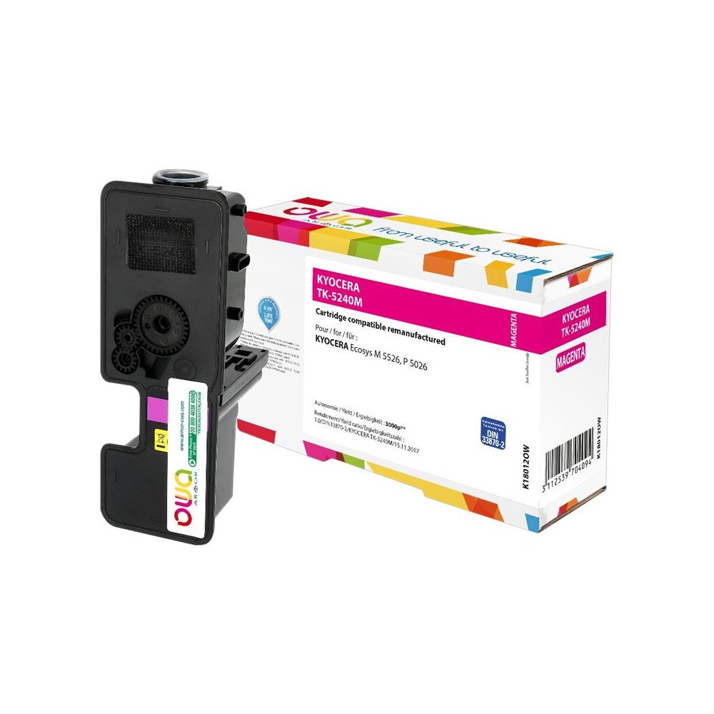 Armor OWA K18012OW - magenta - kompatibel - återanvänd - tonerkassett (alternativ för: Kyocera TK-5240M)