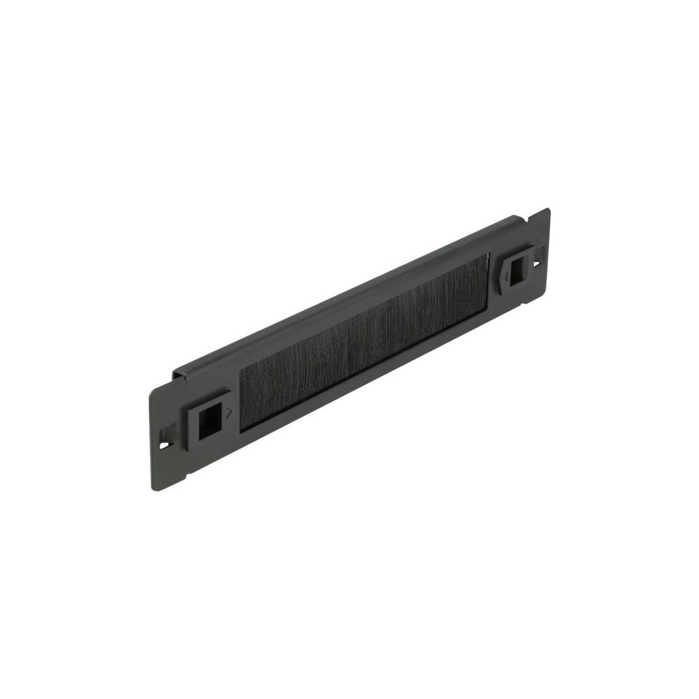 DeLOCK Delock panel med rektangulär kabelgenomgång - 1U - 10"
