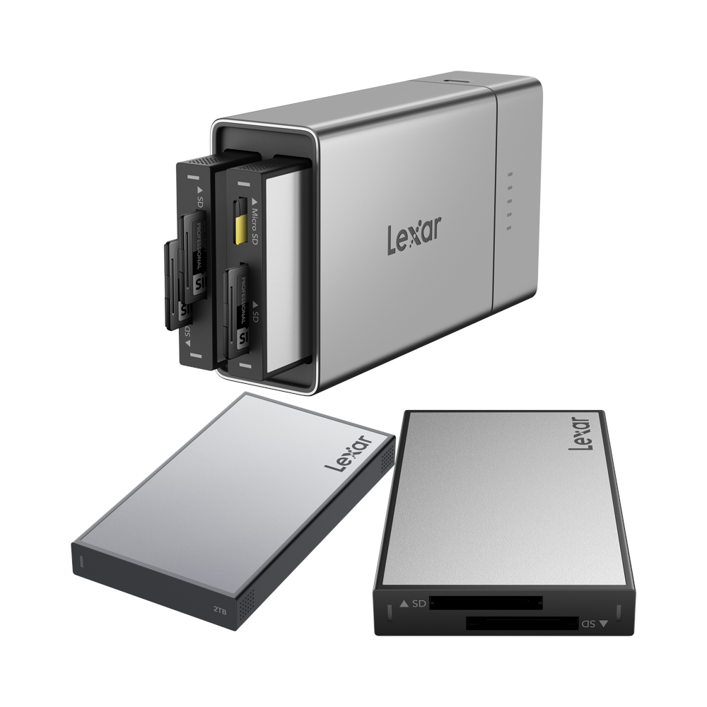 LEXAR Lexar Professional Workflow Go I with Dual SD reader and 2TB SSD