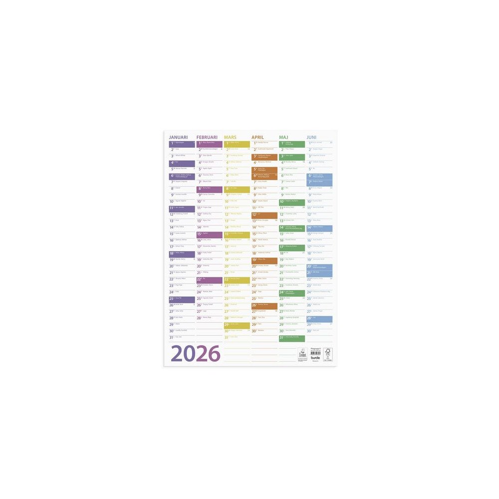 Burde Väggblad Trend 2026